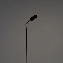 Qazqa vloerlampen botot zwart geïntegreerde led