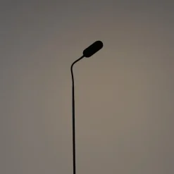 Qazqa vloerlampen botot zwart geïntegreerde led