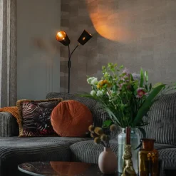 Qazqa vloerlampen carmen zwart e14