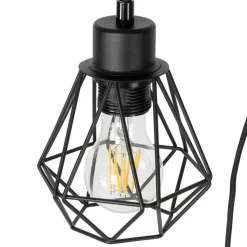 Qazqa vloerlampen chon zwart e27