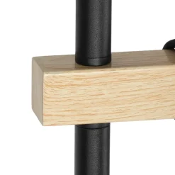 Qazqa vloerlampen chon zwart e27