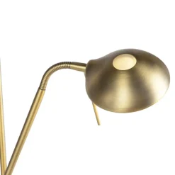 Qazqa vloerlampen diva bruin geïntegreerde led