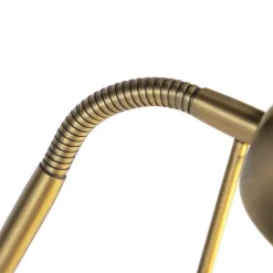 Qazqa vloerlampen diva bruin geïntegreerde led