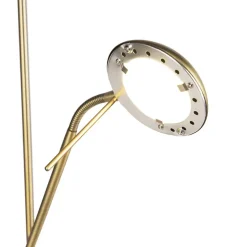 Qazqa vloerlampen diva bruin geïntegreerde led