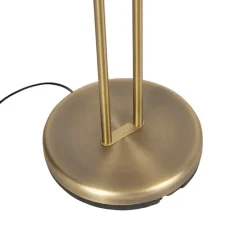 Qazqa vloerlampen diva bruin geïntegreerde led