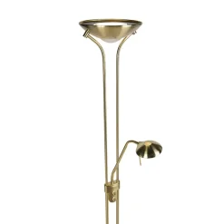 Qazqa vloerlampen diva goudkleurig geïntegreerde led