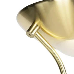 Qazqa vloerlampen diva goudkleurig geïntegreerde led