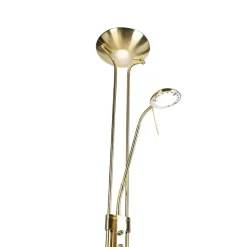 Qazqa vloerlampen diva goudkleurig geïntegreerde led