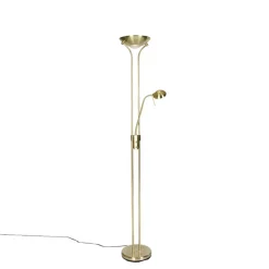 Qazqa vloerlampen diva goudkleurig geïntegreerde led