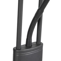 Qazqa vloerlampen diva zwart geïntegreerde led