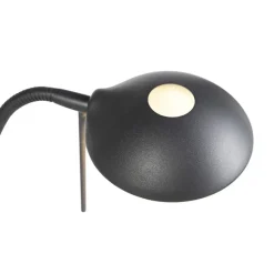 Qazqa vloerlampen diva zwart geïntegreerde led