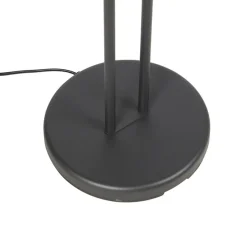 Qazqa vloerlampen diva zwart geïntegreerde led