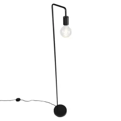 Qazqa vloerlampen facil zwart e27