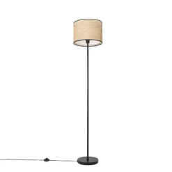 Qazqa vloerlampen kata crème e27