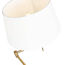 Qazqa vloerlampen ladas bruin e27