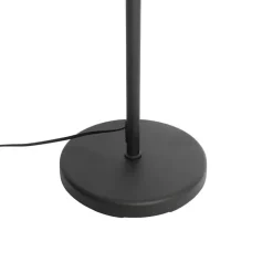 Qazqa vloerlampen ladas zwart e27
