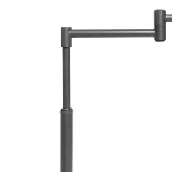 Qazqa vloerlampen ladas zwart e27