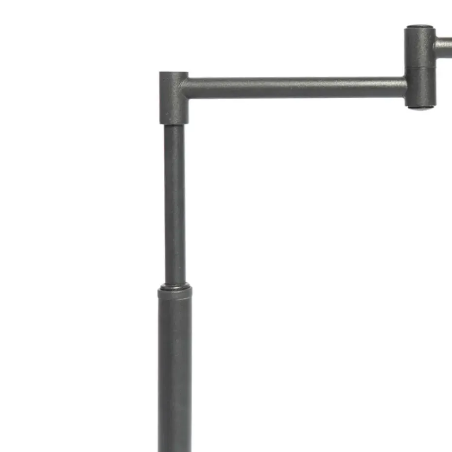 Qazqa vloerlampen ladas zwart e27