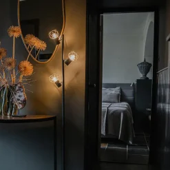 Qazqa vloerlampen mesh goudkleurig e14