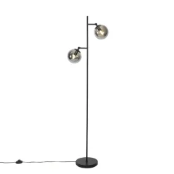 Qazqa vloerlampen pallon zilverkleurig e14