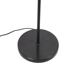 Qazqa vloerlampen qara beige e27