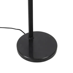 Qazqa vloerlampen qara beige e27