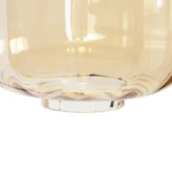 Qazqa vloerlampen qara beige e27