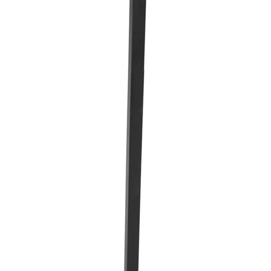 Qazqa vloerlampen qara beige e27