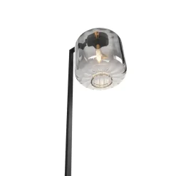 Qazqa vloerlampen qara zwart e27