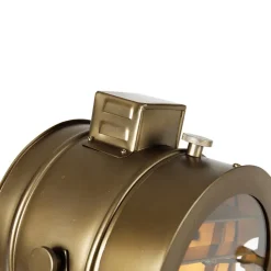 Qazqa vloerlampen radient bruin e27