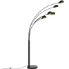 Qazqa vloerlampen sixties zwart e14