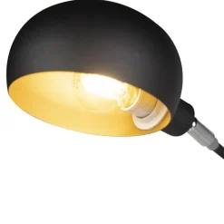 Qazqa vloerlampen sixties zwart e14