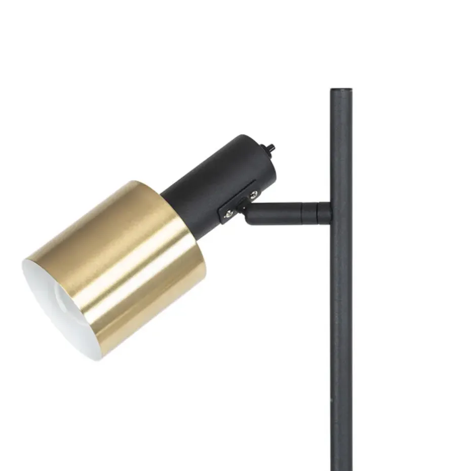 Qazqa vloerlampen stijn goudkleurig e27