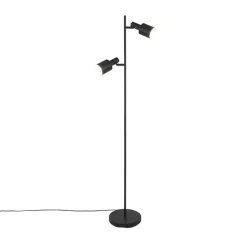 Qazqa vloerlampen stijn zwart e27