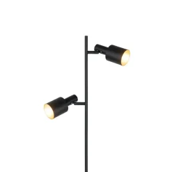 Qazqa vloerlampen stijn zwart e27