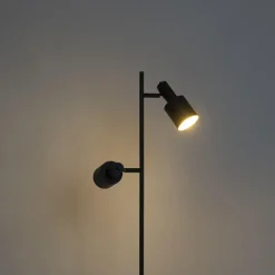 Qazqa vloerlampen stijn zwart e27