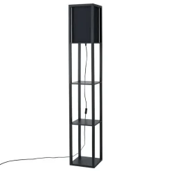 Qazqa vloerlampen stojan zwart e27