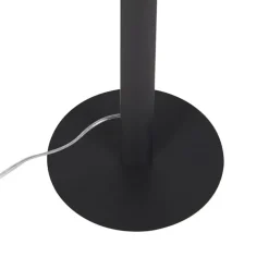 Qazqa vloerlampen twisted fl zwart geïntegreerde led