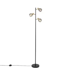 Qazqa vloerlampen vidro goudkleurig e14