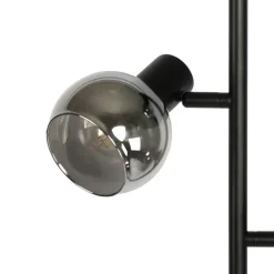 Qazqa vloerlampen vidro zwart e14