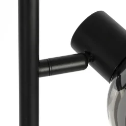 Qazqa vloerlampen vidro zwart e14