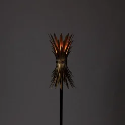 Qazqa vloerlampen wesley goudkleurig e27