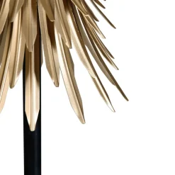 Qazqa vloerlampen wesley goudkleurig e27