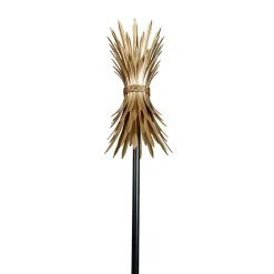 Qazqa vloerlampen wesley goudkleurig e27