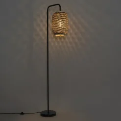 Qazqa vloerlampen yvonne zwart e27