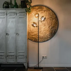 Qazqa vloerlampen zuzanna grijs e14