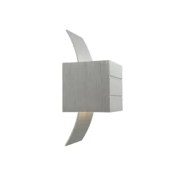 Qazqa wandlampen amy zilverkleurig g9