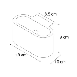 Qazqa wandlampen arles wit g9