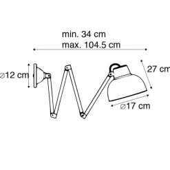 Qazqa wandlampen avon bruin e27