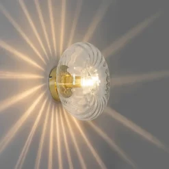 Qazqa wandlampen ayesha goudkleurig e27